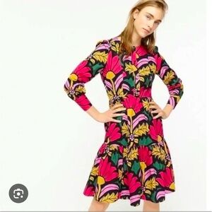 J.Crew Ratti Tiered Popover Dress